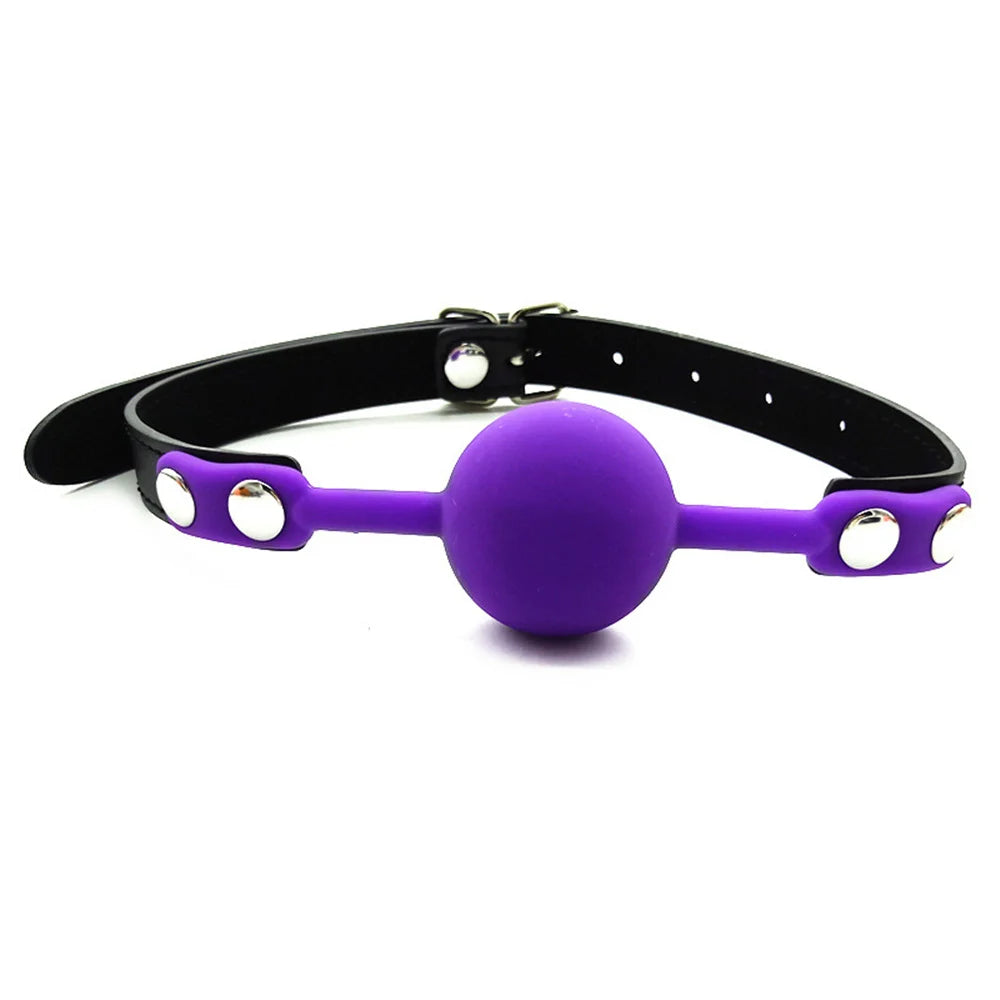 Boule de bâillon en silicone souple – Confort, maintien et qualité