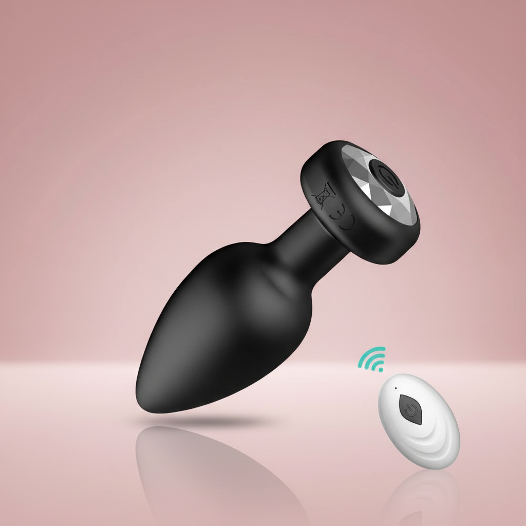 Plug Anal Vibrant Noir™ – Télécommande & 10 Modes de Vibration