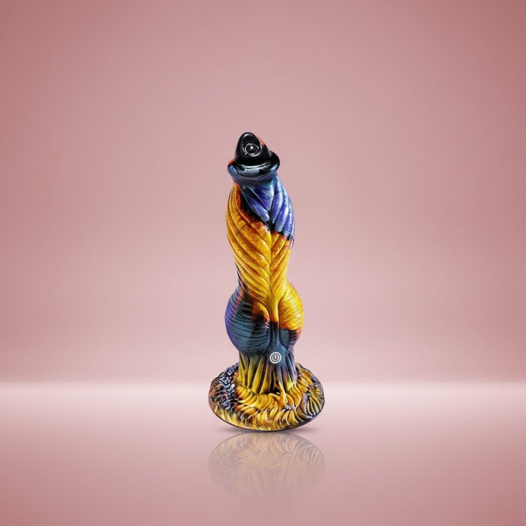 Godemichet Dragon vibrant 4-en-1 avec télécommande – Collection Fantasy