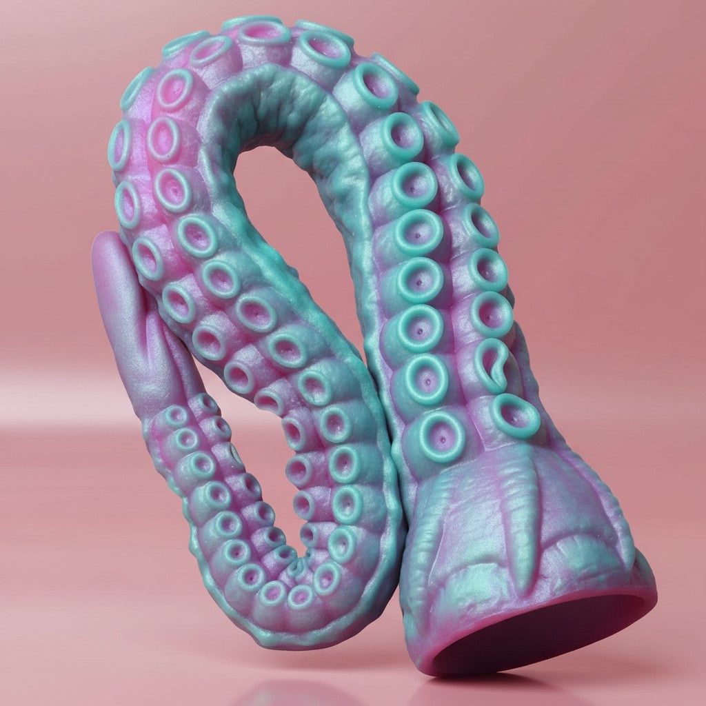 Stimulateur en silicone texturé – Design Tentaculaire Premium