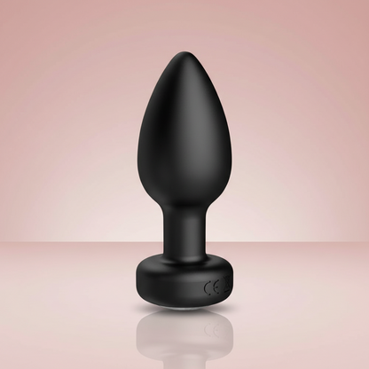 Plug Anal Vibrant Noir™ – Télécommande & 10 Modes de Vibration