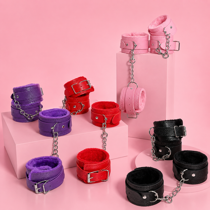 Menottes BDSM Douces en Similicuir
