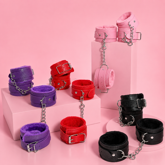 Menottes BDSM Douces en Similicuir