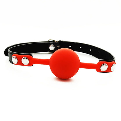 Boule de bâillon en silicone souple – Confort, maintien et qualité