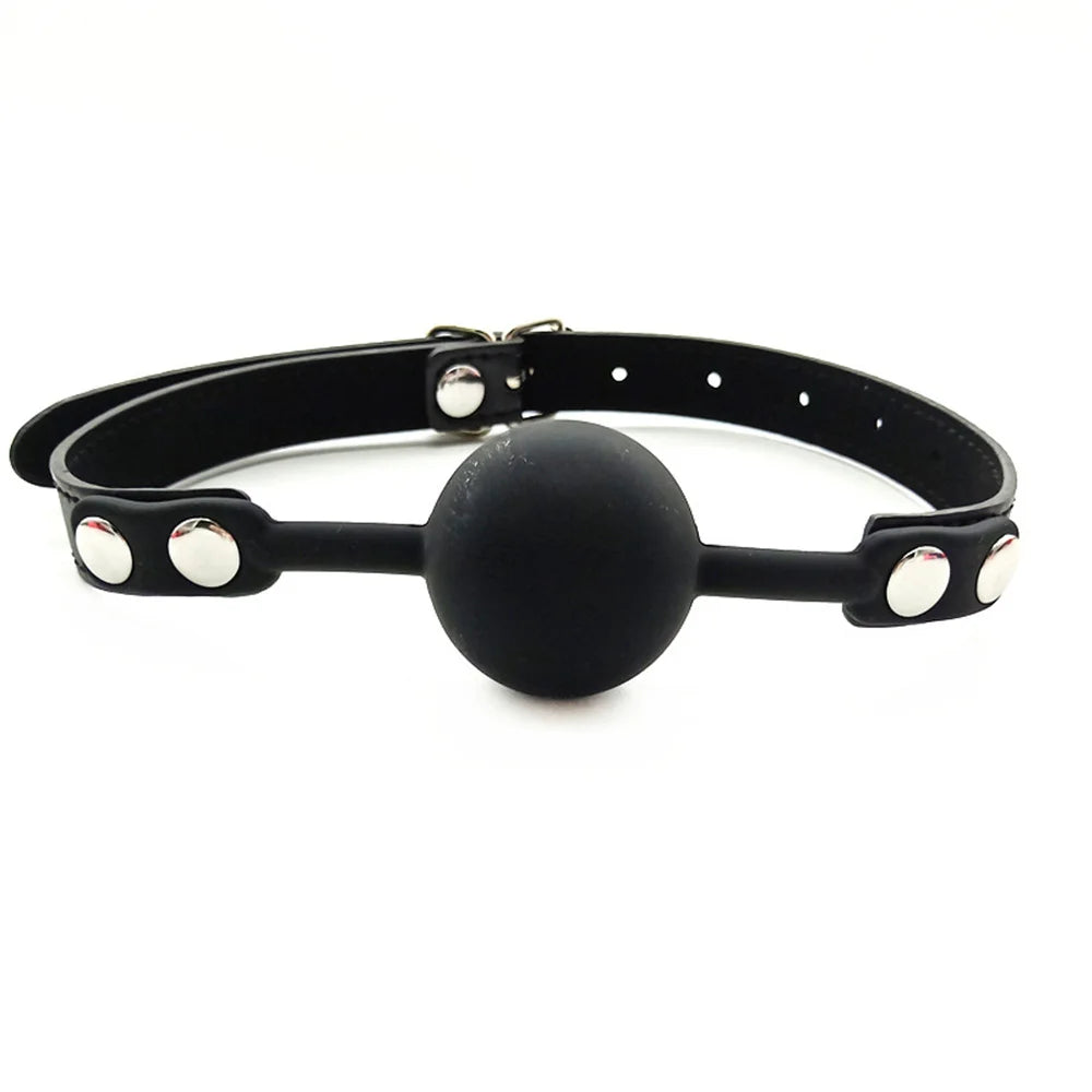 Boule de bâillon en silicone souple – Confort, maintien et qualité