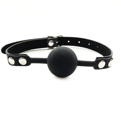 Boule de bâillon en silicone souple – Confort, maintien et qualité