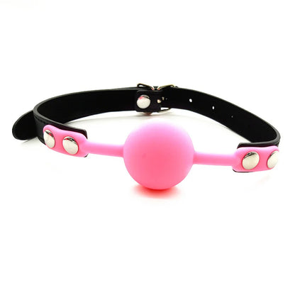 Boule de bâillon en silicone souple – Confort, maintien et qualité