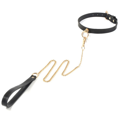 Kit BDSM Premium Cuir 7 Pièces – Menottes, Collier, Bâillon, Masque & Cravache