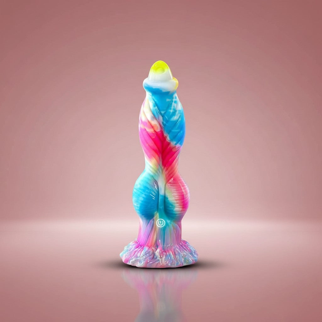 Godemichet Dragon vibrant 4-en-1 avec télécommande – Collection Fantasy